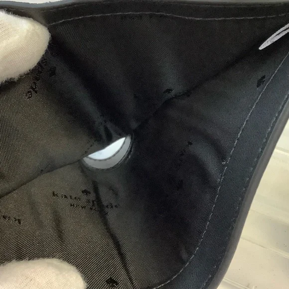 NWT Kate Spade Small Zipper Black and Gray Wallet - Picture 8 of 8